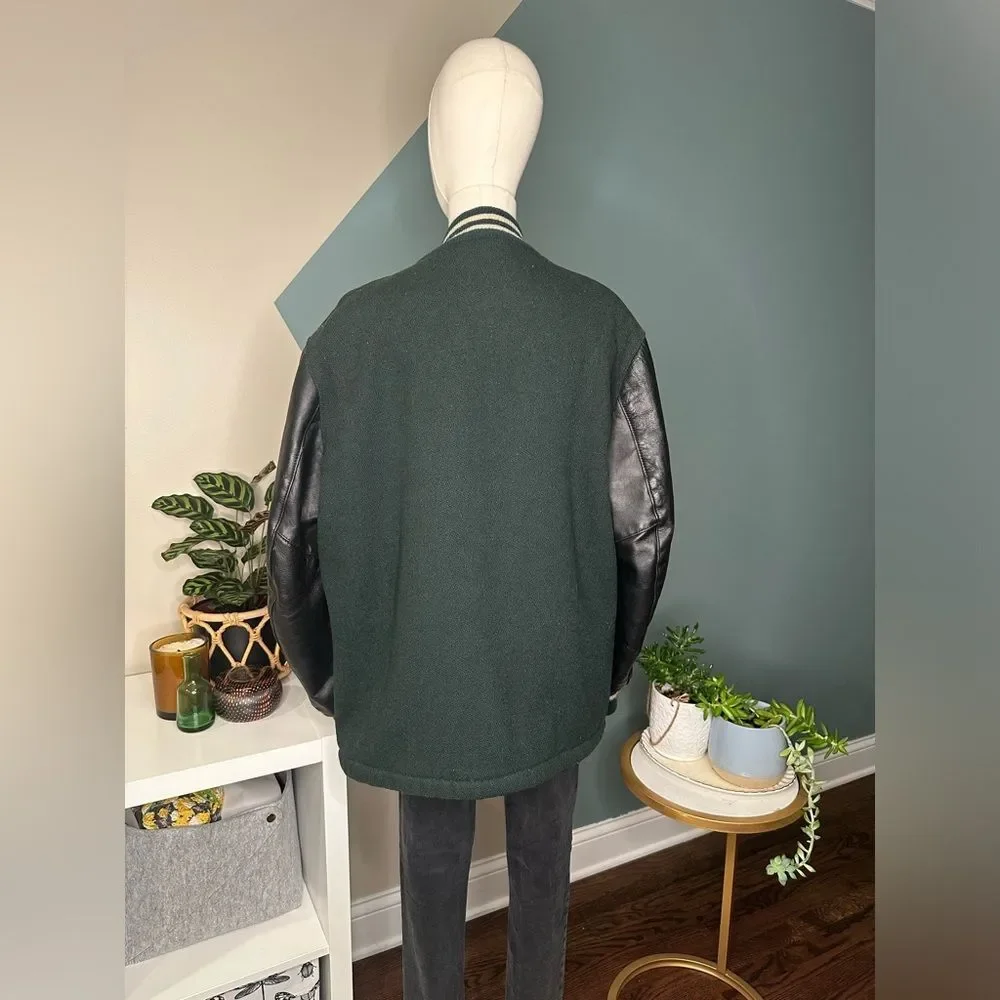 Vintage 60s DeLONG Letterman Varsity Jacket Wrestling State Chenille Patch Sz 38 - Picture 3 of 10